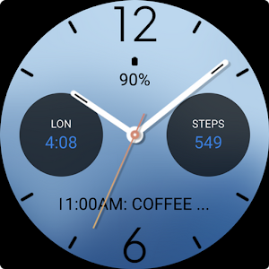 Fresh Blue Watch Face Screenshot 3