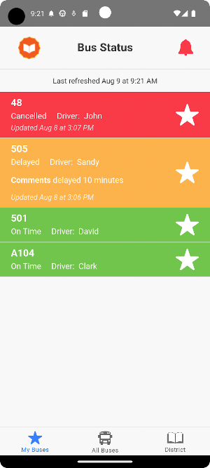Bus Status 4 Screenshot 2