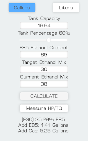 E85 Mix Calculator Screenshot 3