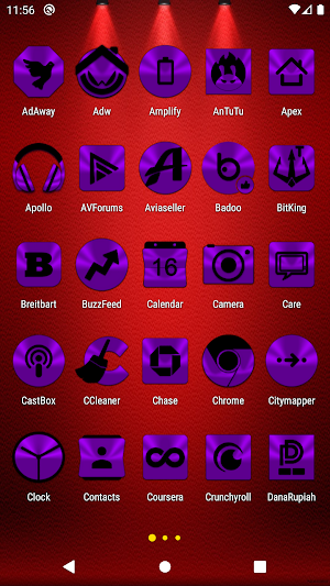 Purple and Black Icon Pack Screenshot 1