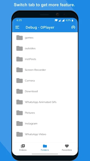 Video player with subtitle support - Video player. Screenshot 0