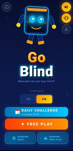 Go Blind — Type Without Seeing Screenshot 0
