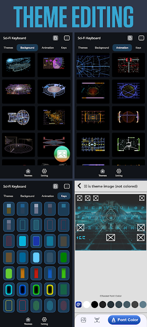 Sci-Fi Keyboard Screenshot 2