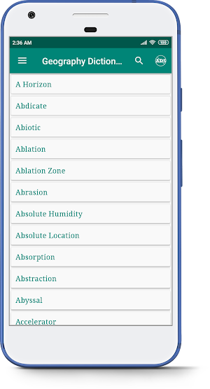 Geography Dictionary Screenshot 0