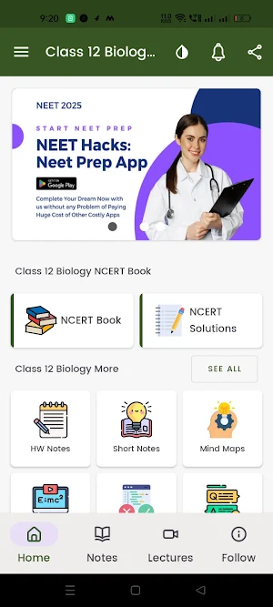 Class 12 Biology NCERT Book Screenshot 0
