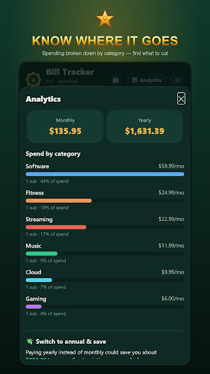 Subscription Tracker: No Bank Screenshot 2