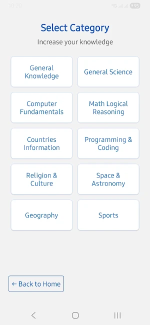QuizTest App Screenshot 1
