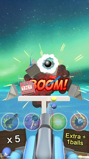 Cannon Ball Strike- Knock Cans Screenshot 1
