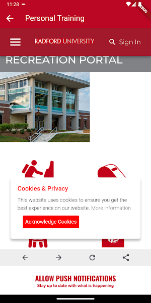 Radford University Recreation Screenshot 3