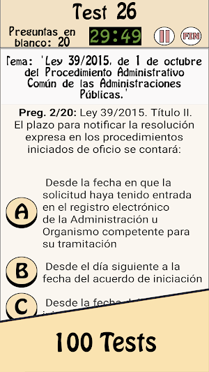 TestOpos Leyes 39/2015 40/2015 Screenshot 3