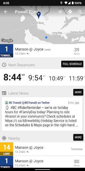 Powell River Transit Bus Screenshot 1