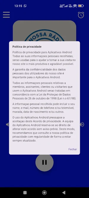 A Nossa Rádio Screenshot 1