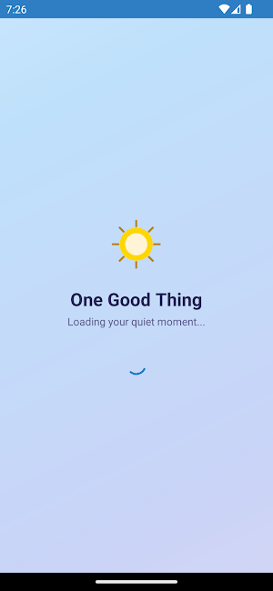 One Good Thing Journal Screenshot 1