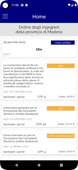 Ordine Ingegneri Modena Screenshot 2