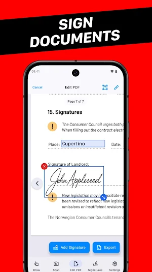 eSign Documents - SigPDF Screenshot 3