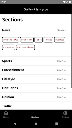 Sentinel and Enterprise Screenshot 2