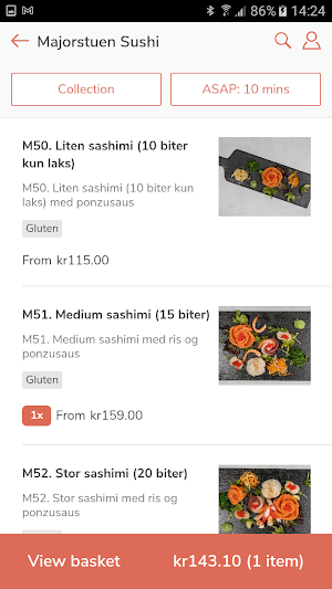 Majorstuen Sushi Screenshot 2