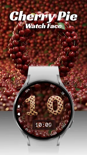 Cherry Pie - Watch Face Screenshot 0