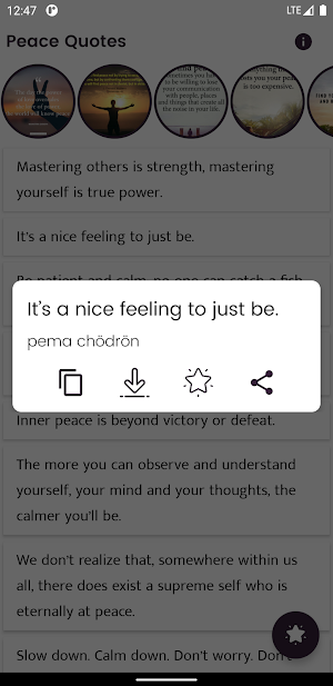 Peace Quotes and Sayings Screenshot 0