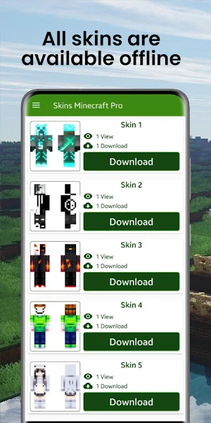 Skins Minecraft Pro Screenshot 0