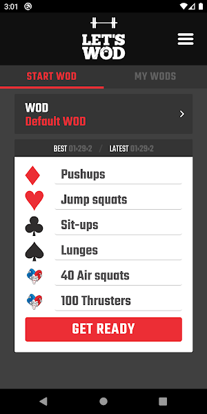 WOD Deck of Cards Screenshot 0