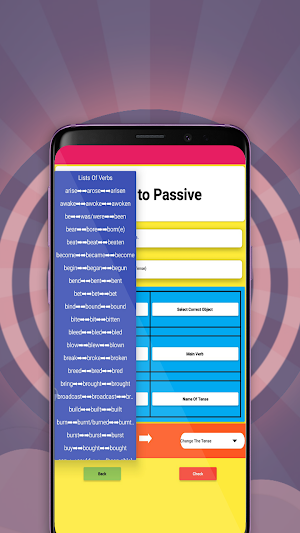 English Tenses Practice Active Voice & Narration Screenshot 2
