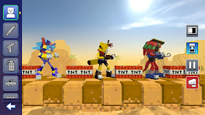 Blue Monster: Ragdoll Play Screenshot 0