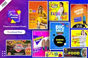 Poster Maker -Banner Flyer Cover Ads Page Designer Screenshot 0
