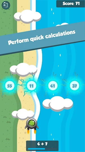 Brain Drain: a quick math game Screenshot 0