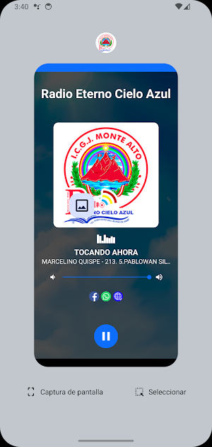 Radio Eterno Cielo Azul Screenshot 2