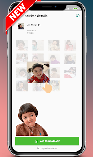 Animated Jin Miran Stickers for WhatsApp Screenshot 2