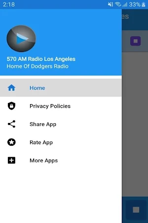 570 AM Radio Los Angeles App USA Free Online Screenshot 1