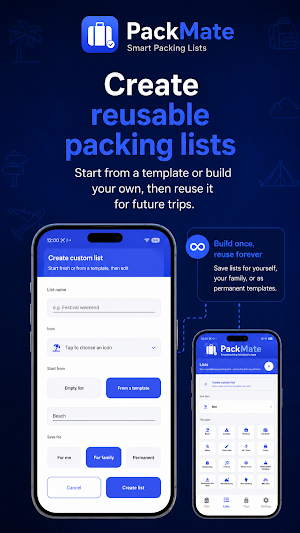 PackMate: Shared Packing list Screenshot 3