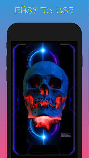 Blue Skull Live Wallpaper Screenshot 2