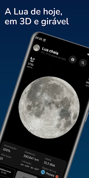Lua hoje: Fases e Calendário Screenshot 0