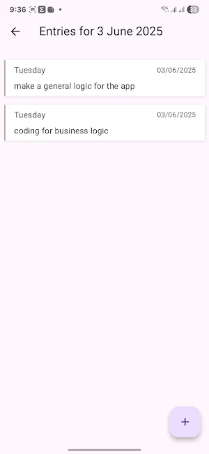 LogMyDay: Timesheet Journal Screenshot 1