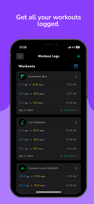 Fitmime: Workout Tracker Screenshot 1