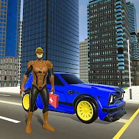 Flying Super Hero Rescue City