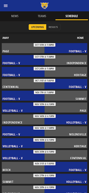 BGA Athletics Screenshot 2