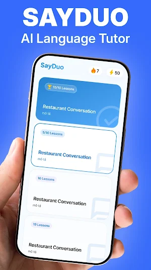 SayDuo: AI Language Learning Screenshot 0