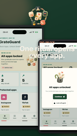 GrateGuard - Gratitude Lock Screenshot 3