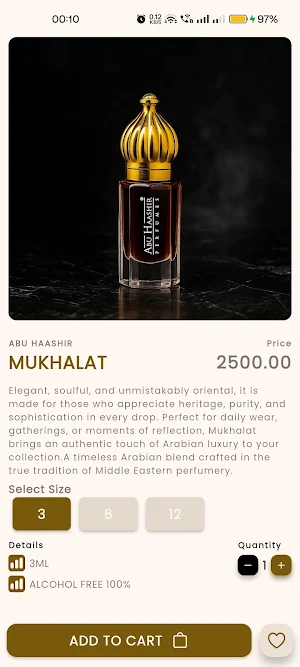 Abu Haashir Perfumes Screenshot 2