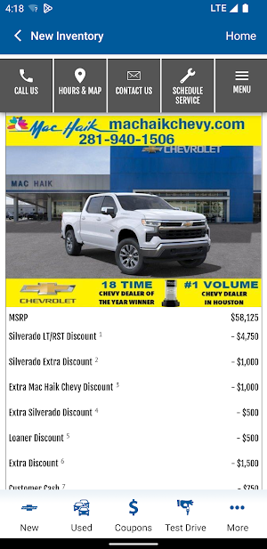 Mac Haik Chevrolet Screenshot 2