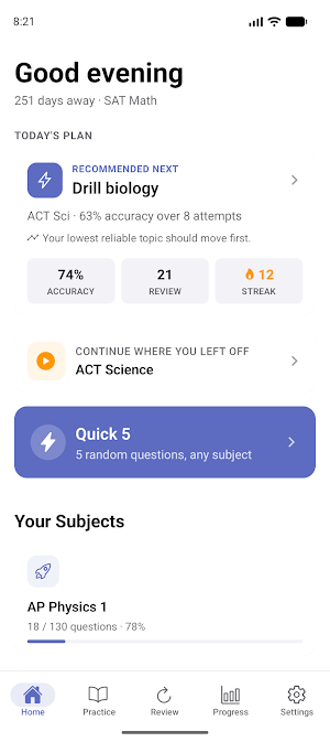 Sat prep - ScoreMint Screenshot 0