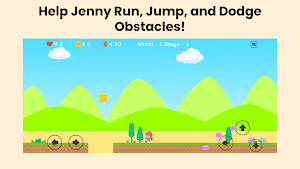 Super Jenny World: Retro Run Screenshot 1
