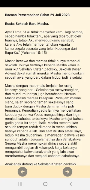 Bacaan Persembahan Advent 2023 Screenshot 2