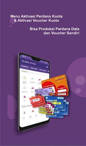 GLOBAL PULSA : Aplikasi Agen Pulsa, eMoney & PPOB Screenshot 3
