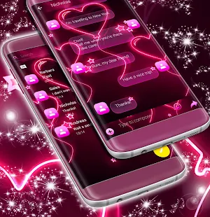 Pink Neon SMS screenshot 2