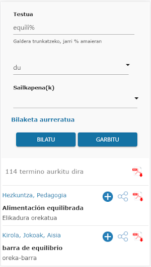 EUSKALTERM Screenshot 2