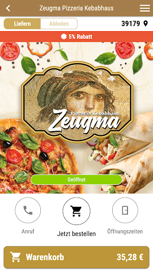 Zeugma Pizzeria Kebabhaus Screenshot 0